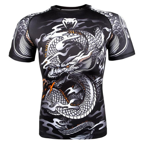 Venum-Dragon's Flight Short Sleeve Grappling Rashguard-1
